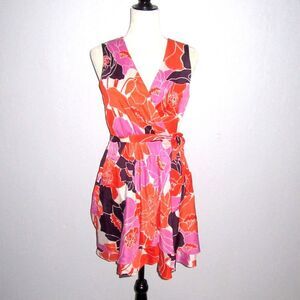 NWT Banana Republic Floral Wrap Dress Sleeveless